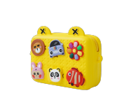 Children's bag with jibbits Koool Family K10, yellow