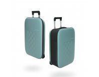 Чемодан складной Rollink Vega II, 55x40x20 см, 2 колеса, бирюзовый (105-21-320-380-100)