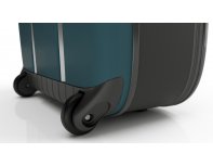 Suitcase folding Rollink Vega II, 55x40x20 cm, 2 wheels, blue-green (105-21-330-380-100)