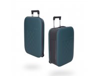 Suitcase folding Rollink Vega II, 55x40x20 cm, 2 wheels, blue-green (105-21-330-380-100)