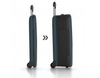 Suitcase folding Rollink Vega II, 55x40x20 cm, 2 wheels, blue-green (105-21-330-380-100)