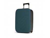 Suitcase folding Rollink Vega II, 55x40x20 cm, 2 wheels, blue-green (105-21-330-380-100)