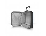 Suitcase folding Rollink Vega II, 55x40x20 cm, 2 wheels, blue-green (105-21-330-380-100)
