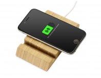 Устройство зарядное беспроводное из бамбука Bamboo collection Jetty, 10 Вт, натуральный (591074)