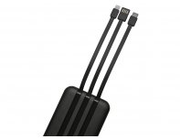 Battery external wireless Magnetic with integrated cables Evolt Mani, 10000 mAh, black (590164.07)