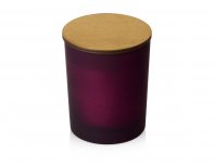 Soy scented candle in glass Kiana Niort, burgundy