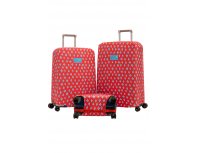 Cover for a suitcase Routemark Rhombus in red S (SP310)