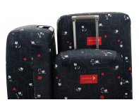 Cover for a suitcase Routemark Cats and an order in black S (SP500)