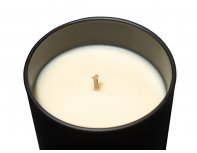 Scented candle Lights of Moscow in a black Mystery glass, Exclusive collection, 250 ml (268811N)