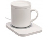 Кружка с подогревом и беспроводной зарядкой Indivo dualBase plus, белая (15783.60)