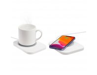 Кружка с подогревом и беспроводной зарядкой Indivo dualBase plus, белая (15783.60)