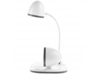 Wireless charging speaker lamp Molti Flashback, White