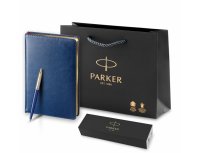 Набор подарочный: ручка шариковая Parker Jotter K160 Blue GT и ежедневник синий недатированный