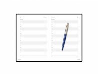Набор подарочный: ручка шариковая Parker Jotter K160 Blue GT и ежедневник синий недатированный