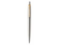 Ручка шариковая Parker Jotter Essential, St. Steel GT и ежедневник недатированный, черный (PRPSBLK1953182)