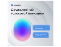 Smart speaker VK Capsule Mini with voice assistant Marusia terracotta