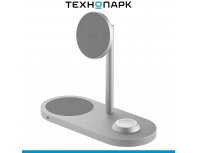 Устройство зарядное беспроводное uBear Stage 3 in 1 (WL07SL31-AD), серебристый