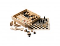 Набор из 4 игр Galvy: микадо, шахматы, шашки и домино (JU1014S129)