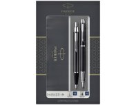 Набор подарочный Parker: ручка IM black перьевая + шариковая
