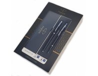Набор подарочный Parker: ручка IM black перьевая + шариковая