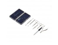 Manicure set GD case: imitation leather, 7 pcs., blue