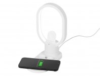 Charging station wireless 4-in-1 Evolt Portal with lamp, 15 W, white (592206)