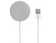 Wireless charger with magnets Uniscend Magmate silver RA-141020