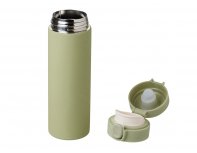 Thermocup vacuum with a Waterline Guard button, 400 ml, tube, olive (827513W)