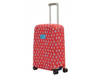 Cover for a suitcase Routemark Rhombus in red S (SP310)