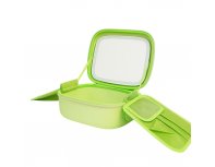Cosmetic bag with mirror Fungoofun, backlight F536, green