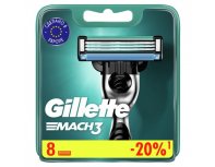 Кассеты сменные для бритвы Gillette Mach3 8 шт.