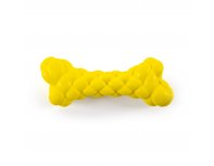 Игрушка для собак резиновая SkyRus Косточка, жёлтая, 16.6х6.4х3.7см
