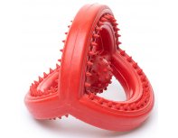 Rubber dog toy Duvo+ Tugger, red, 14 cm