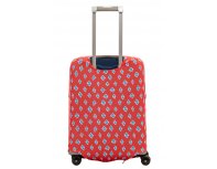 Cover for a suitcase Routemark Rhombus in red S (SP310)