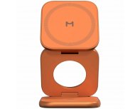 Устройство зарядное беспроводное Magssory Fold Ultra 3 в 1 для Apple оранжевый (WCH083or)