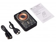 External wireless magnetic battery Qjet MagnifIQ with QC\PD, 10000 mAh, 15W, black (597127)