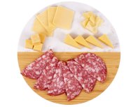 Cutting board of bamboo and marble Eat&Bite Julia, natural, white, marble (827318)