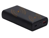 Аккумулятор внешний беспроводной 2-в-1 Qjet функцией зарядки Apple Watch, QC/PD AtomIQ, 10000 мАч, черный (595847)