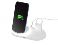 Charging station foldable with wireless charging Evolt Flashport, 15 W, white (591077)