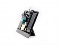 Clipboard Pro Folding Laptop Stand and Accessory Organizer Brand Charger, Gray (833121)