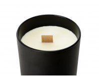 Soy scented candle in glass Kiana Niort, black