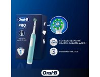 Щетка зубная электрическая Oral-B Pro Series 1, бирюзовая, 1 сменная насадка + Насадки Oral-B CrossAction EB50RB-2, 2 шт