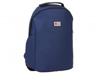 Backpack Voyager Sofit laptop made of eco‑leather, 34×14×44 cm, blue (935712)