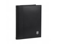 Визитница Victorinox Altius Alox с защитой от сканирования RFID, чёрная, натуральная кожа, 9x1x10 см (611578)