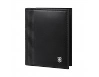 Визитница Victorinox Altius Alox с защитой от сканирования RFID, чёрная, натуральная кожа, 9x1x10 см (611578)