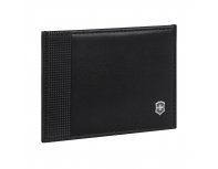 Визитница Victorinox Altius Alox с защитой от сканирования RFID, натуральная кожа, 8x1x10 см, чёрная (611580)