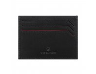 Визитница Victorinox Altius Alox с защитой от сканирования RFID, натуральная кожа, 8x1x10 см, чёрная (611580)
