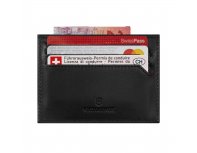 Визитница Victorinox Altius Alox с защитой от сканирования RFID, натуральная кожа, 8x1x10 см, чёрная (611580)