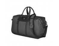 Travel bag Victorinox Architecture Urban 2 Weekender, polyester/leather, 24x56x30 cm, 45 L, grey (612667)