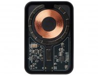 External wireless magnetic battery Qjet MagnifIQ with QC\PD, 10000 mAh, 15W, black (597127)